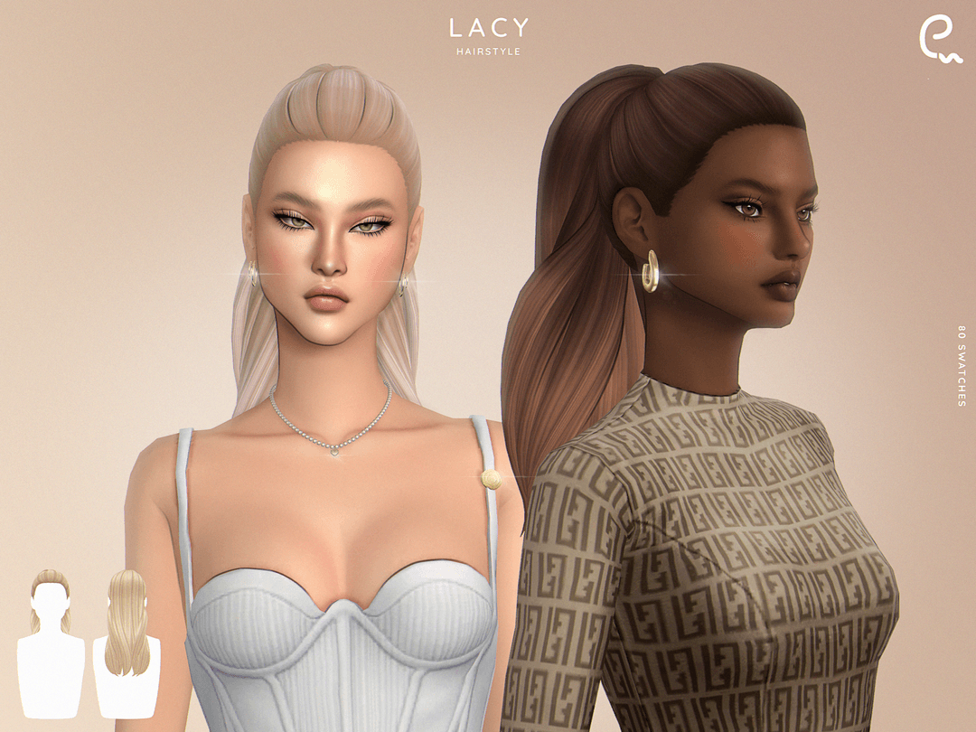 Скриншот мода Прическа Lacy Hairstyle
